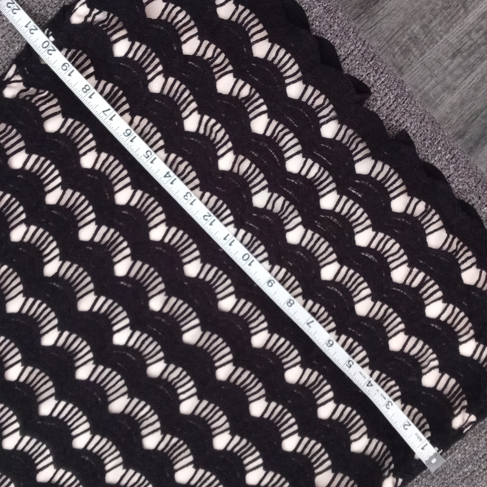 🖤Kate Spade🖤 - Black/Cream Virginia Lace Scallop Skirt - Picture 10 of 11